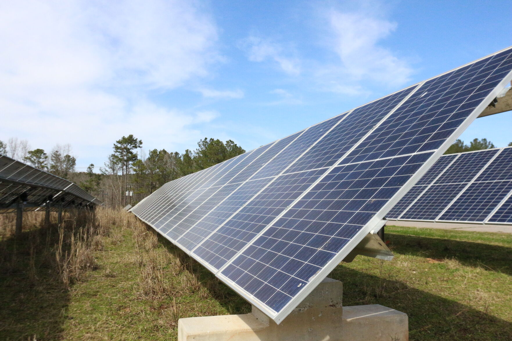 solar panels cedar creek water reclamation facility